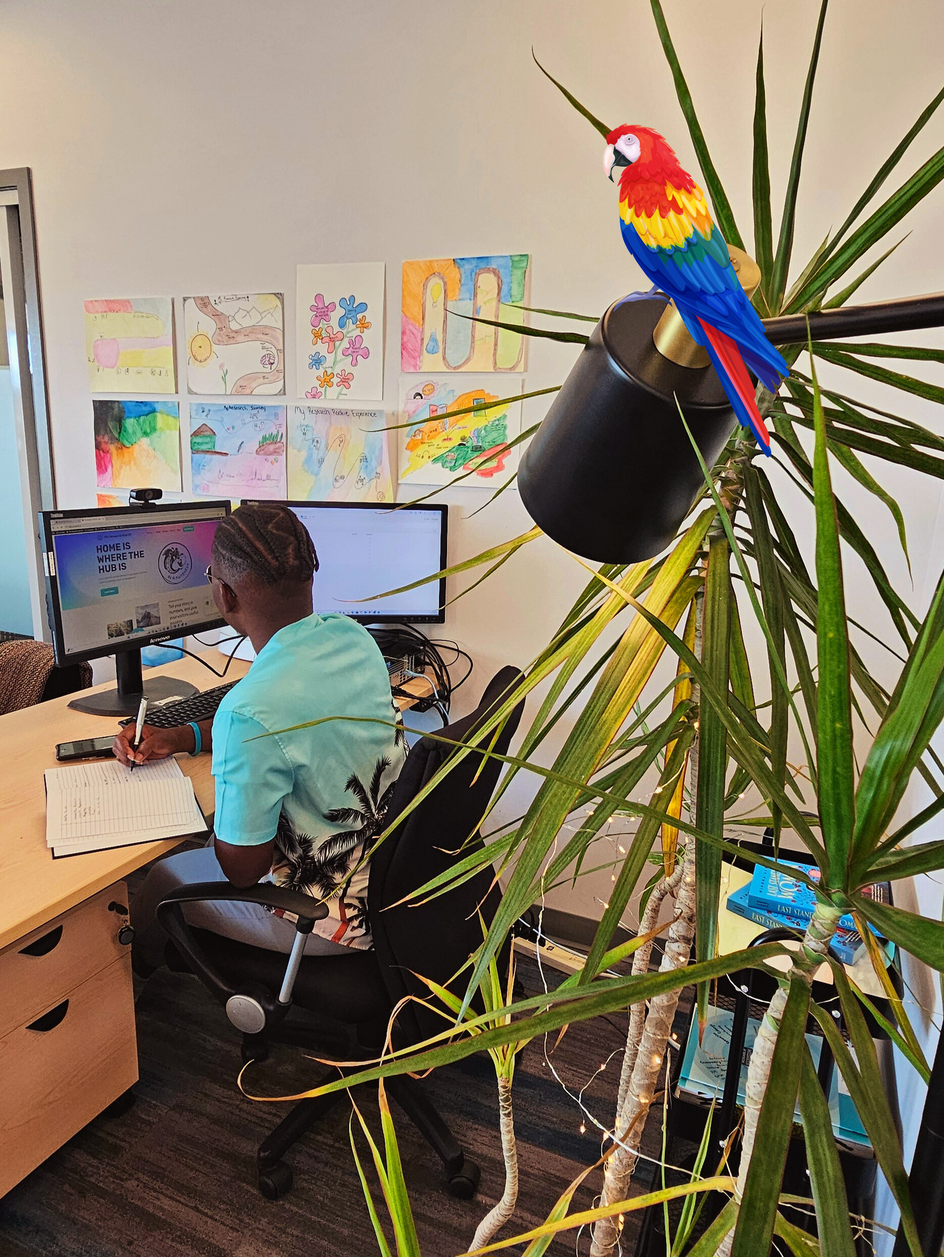 Students participating in a work-integrated learning experience.