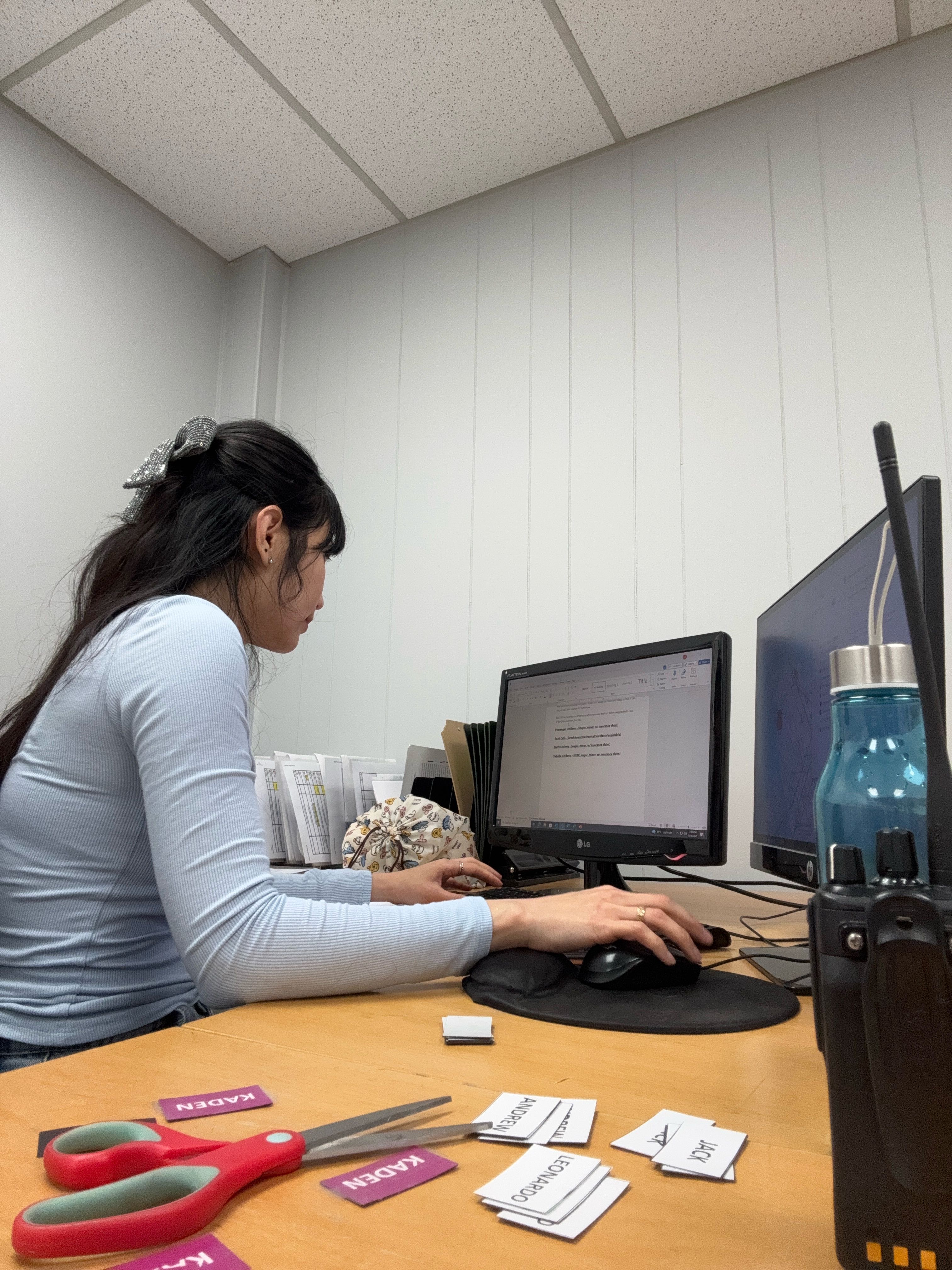 A student participating in the Tourism Practicum program at Capilano University.
